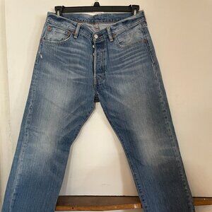 Levis 501 Jeans 35x30 Classic Fit Straight Leg